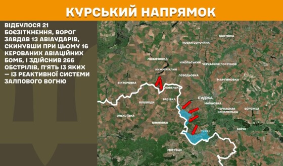 Оперативна інформація Генштабу ЗСУ станом на 08.00 01.05.2025 щодо російського вторгнення