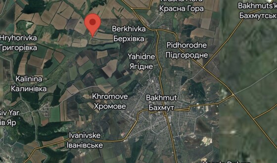 Бахмут, на північ від Берхівського водосховища окупанти зазнають страт від прицільного вогню артилерії, відео