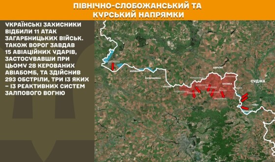 Оперативна інформація Генштабу ЗСУ станом на 08:00 23.07.2025 щодо російського вторгнення
