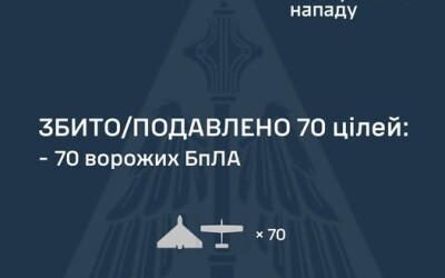 У ніч на 10 серпня ворог атакував Україну 100 ударними БпЛА типу Shahed