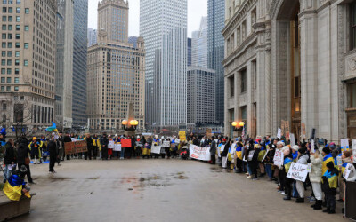 Фотогалерея: акція в Чикаґо «Мовчання Вбиває Український Народ»