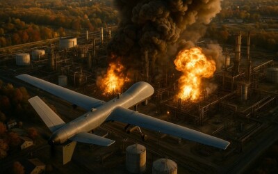 Ударні дрони вночі з 2 на 3 листопада уразили Саратовський нафтопереробний завод — один із найбільших на сьогодні НПЗ Росії