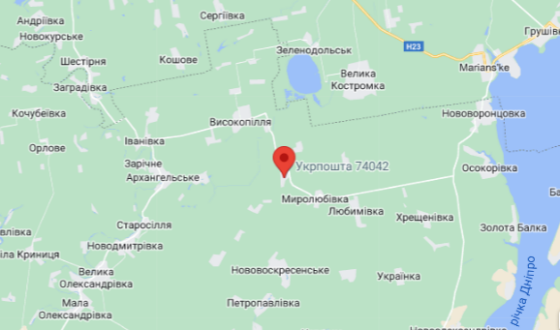 128-ї бригада піднімає прапор у селищі Нововознесенське на Херсонщині, відео