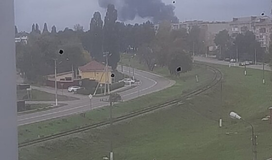 Незрозумілим зв&#8217;язком від трансформаторів у Львові загорівся трансформатор на білгородщині, відео