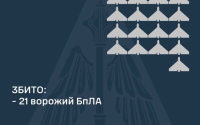 У ніч на 14 листопада ППО збила 21 шахеда