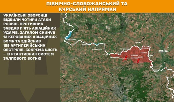 Оперативна інформація Генштабу ЗСУ станом на 08:00 10.11.2025 щодо російського вторгнення