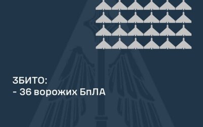 ППО про ніч на 24 грудня: збито 36 ворожих БПЛА, 23 безпілотники – не досягли цілей