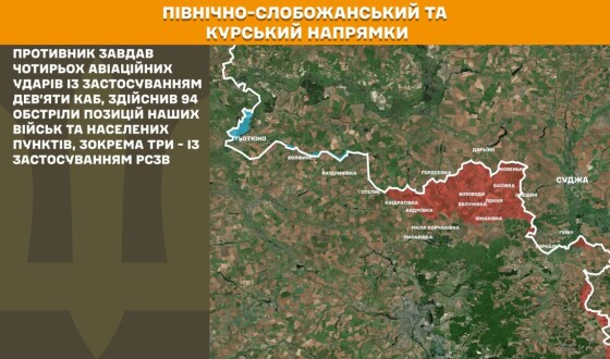 Оперативна інформація Генштабу ЗСУ станом на 08:00 22.04.2026 щодо російського вторгнення