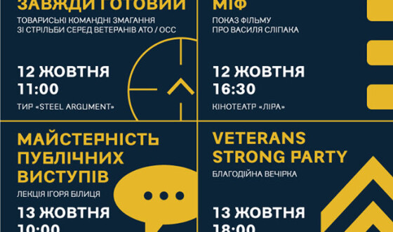 Святкові заходи до Дня захисника України для бійців та ветеранів