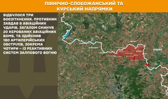 Оперативна інформація Генштабу ЗСУ станом на 08:00 14.09.2025 щодо російського вторгнення