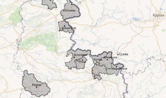 Зведення про нічні та ранішні обстріли Сумщини сьогодні, 27 жовтня 2024 р. (мапа)