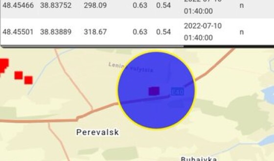 Відео + мапа NASA: нічний удар HIMARSів по російському складу боєприпасів в Алчевську