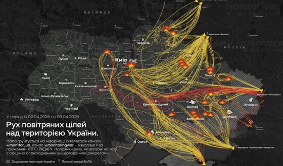 У ніч на 3 квітня ворог завдав комбінованого удару по об’єктах критичної інфраструктури України