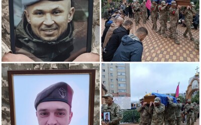 Сьогодні Сумська громада попрощалась з мужніми воїнами Володимиром Щербаченком та Олексієм Бистріковим