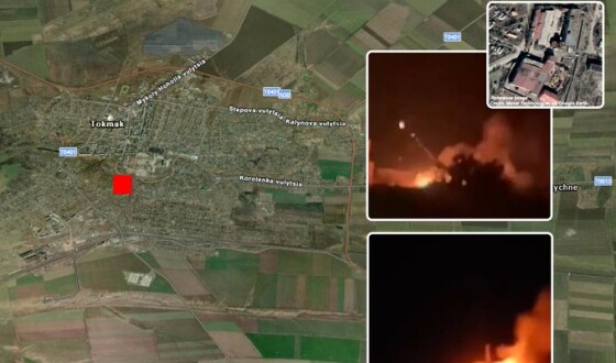 В окупованому Токмаку горить і детонує (знімки NASA, відео)