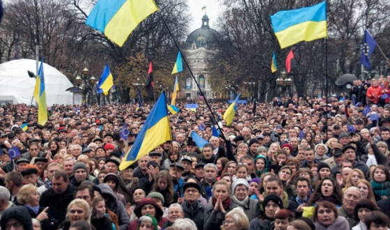 Відзначення річниці Майдану на Львівщині