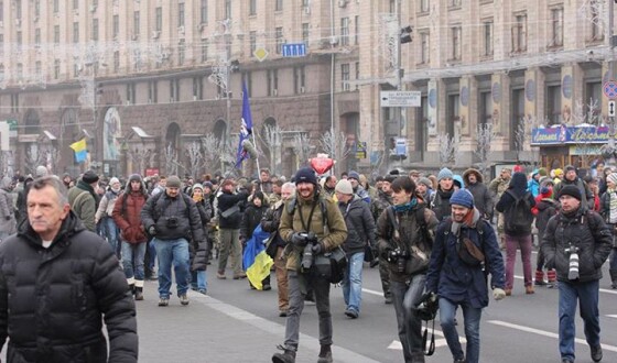 Кияни зустріли на Хрещатику батальйон &#8220;Київ&#8221;