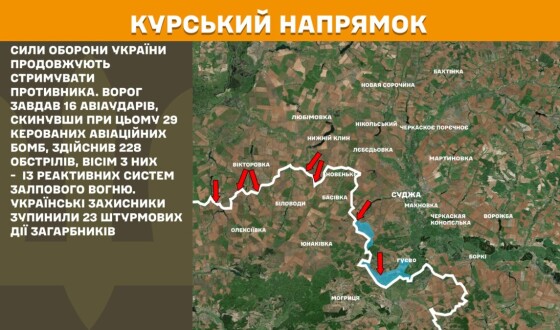 Оперативна інформація Генштабу ЗСУ станом на 08.00 27.05.2025 щодо російського вторгнення
