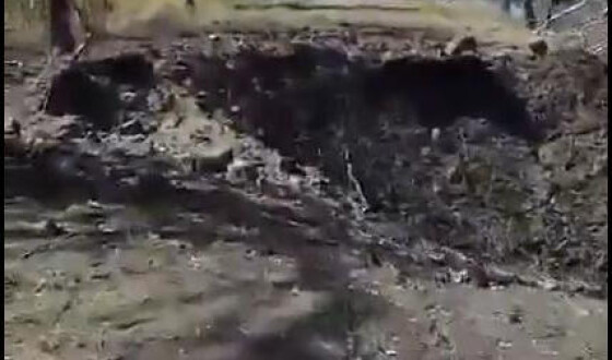 Суперточний &#8220;Калібр&#8221; влучив у чисте поле на Полтавщині (фото, відео)