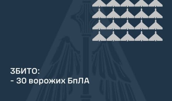 У ніч на 5 грудня ППО збила 30 шахедів