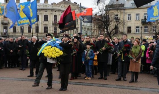 На Львівщині урочисто відcвяткували 113-ї річницю від дня народження Степана Бандери