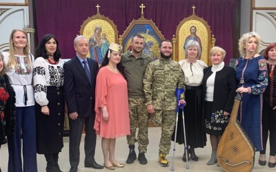 Бійці бригади «Азов» подякували за допомогу, яку надали  Союз Українок Америки, 64-й Відділ СУА та УГКЦ святого Юра