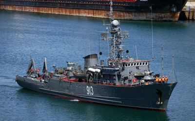Сьогодні вночі Силами оборони України знищено морський тральщик чф рф проєкту 266-М «Ковровец»