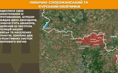 Оперативна інформація Генштабу ЗСУ станом на 08:00 01.08.2026 щодо російського вторгнення