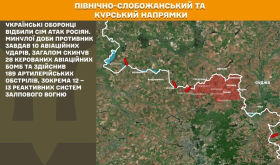 Оперативна інформація Генштабу ЗСУ станом на 08:00 05.09.2025 щодо російського вторгнення