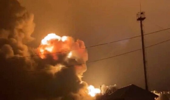На Курщині після удару українського БПЛА горить 100-тонний резервуар на нафтобазі