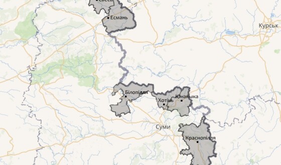 Зведення про денні обстріли Сумщини 27 січня 2024 (мапа)