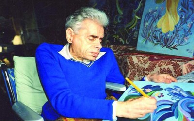 Олексій Макаренко &#8211; художник, майстер народного декоративного розпису (20 років тому)