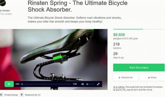 Українці представили на Kickstarter унікальну деталь для велосипеда (відео)