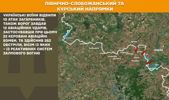 Оперативна інформація Генштабу ЗСУ станом на 08:00 24.06.2025 щодо російського вторгнення