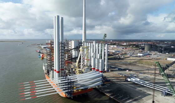 У Німеччині запущено першу вітрову турбіну найбільшої офшорної ВЕС He Dreiht