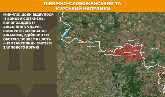 Оперативна інформація Генштабу ЗСУ станом на 08:00 01.11.2025 щодо російського вторгнення