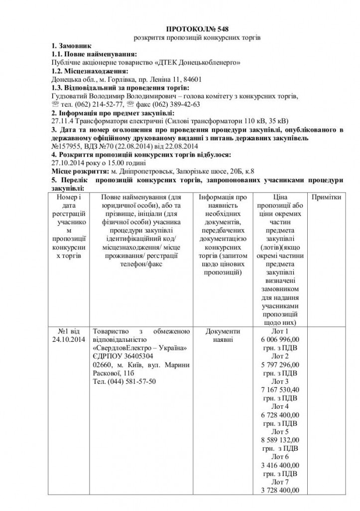 Протокол №548 РТП1