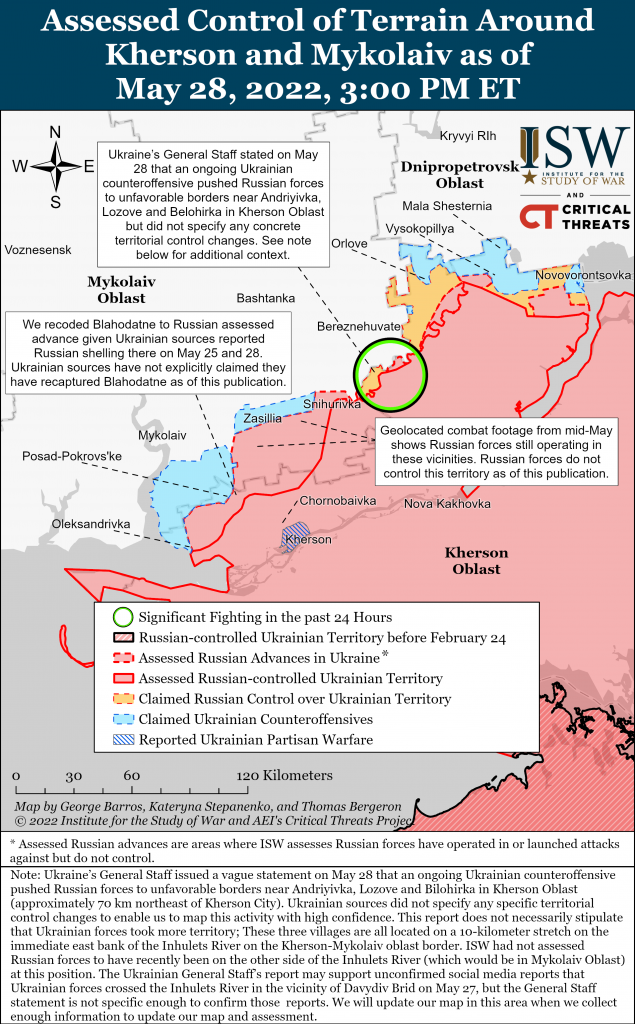 Kherson-Mykolaiv Battle Map Draft May 28,2022