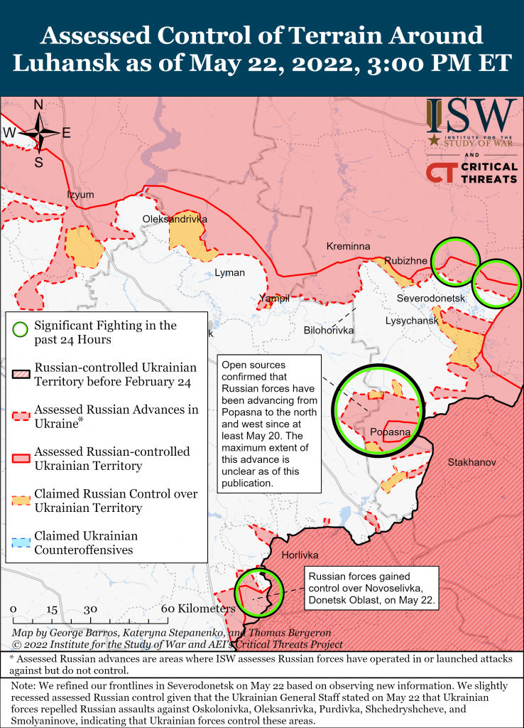 Luhansk Battle Map Draft May 22,2022