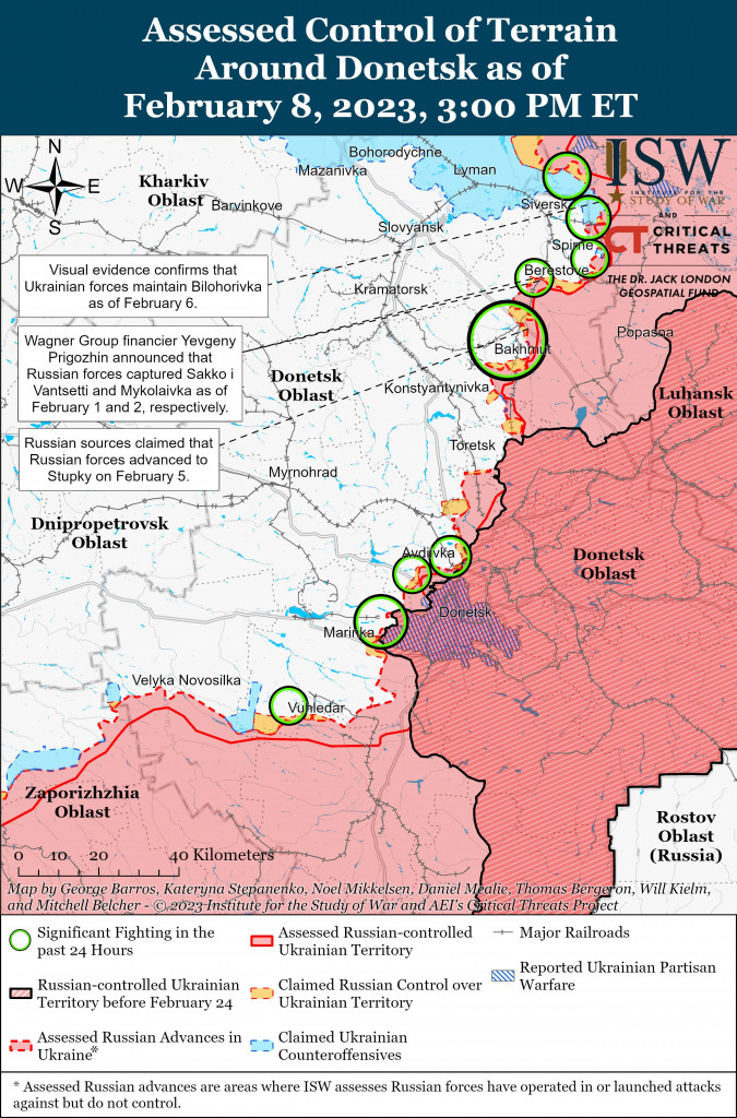 Donetsk Battle Map Draft February 08,2023