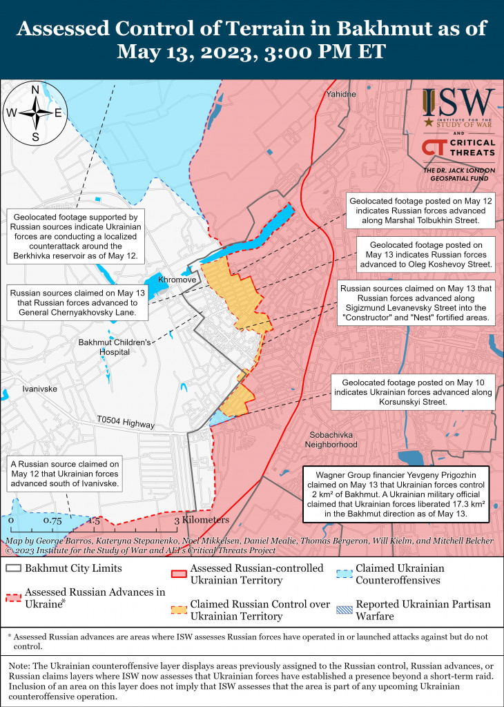 Bakhmut Battle Map Draft1 May 13,2023